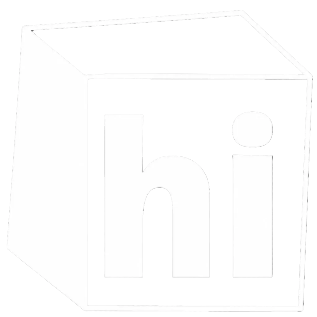 Hicine App White Colour Logo